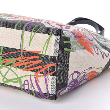 Burberry Coated Canvas Medium Reversible Doodle Tote White Black 14 of 16
