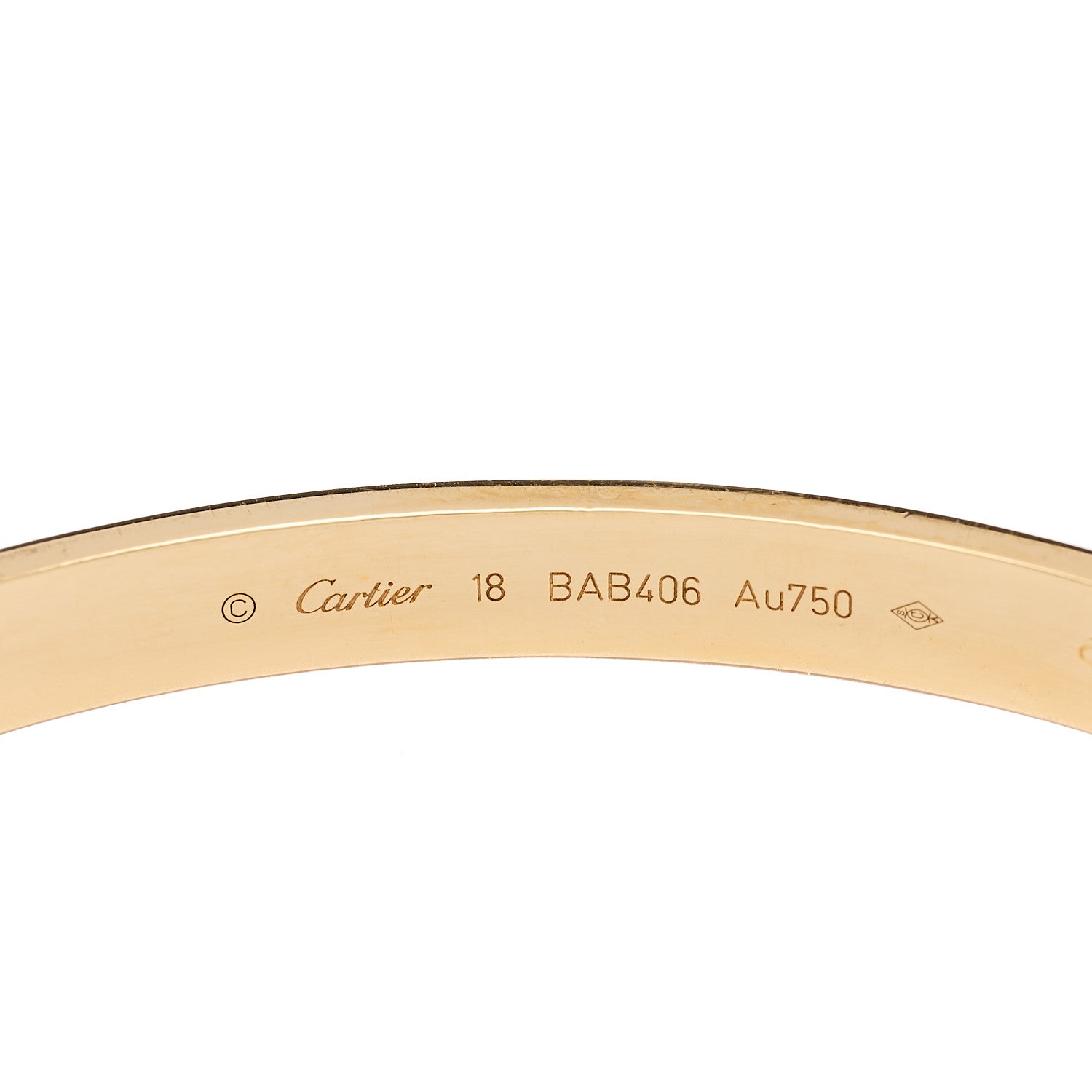 Cartier 18K Yellow Gold LOVE Bracelet 18 3 of 5