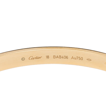 Cartier 18K Yellow Gold LOVE Bracelet 18 3 of 5