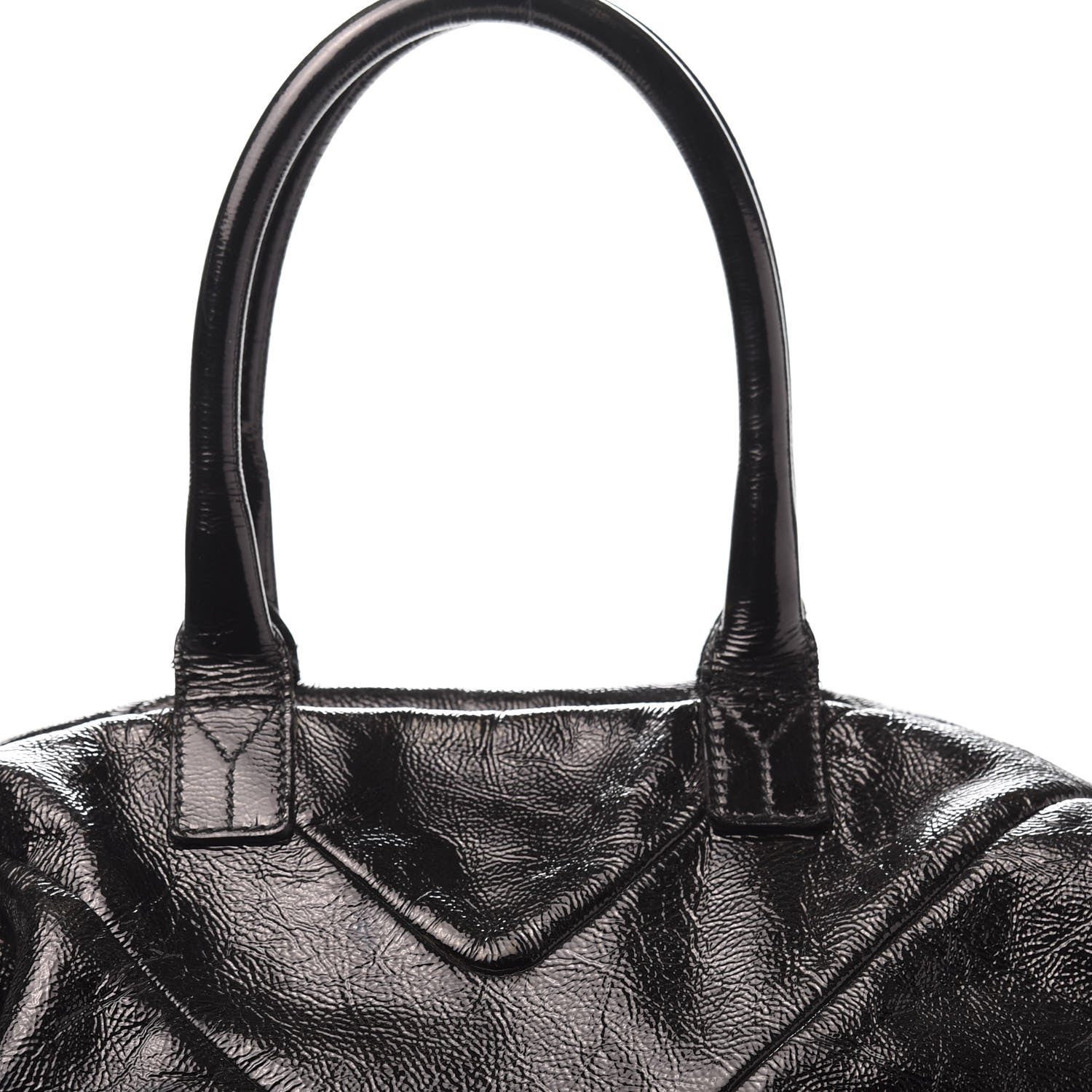 Saint Laurent Textured Patent Easy Y Bag Black 18 of 18