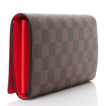 Louis Vuitton LOUIS VUITTON Damier Ebene 2021 Christmas Animation London Sarah Wallet 3 of 11