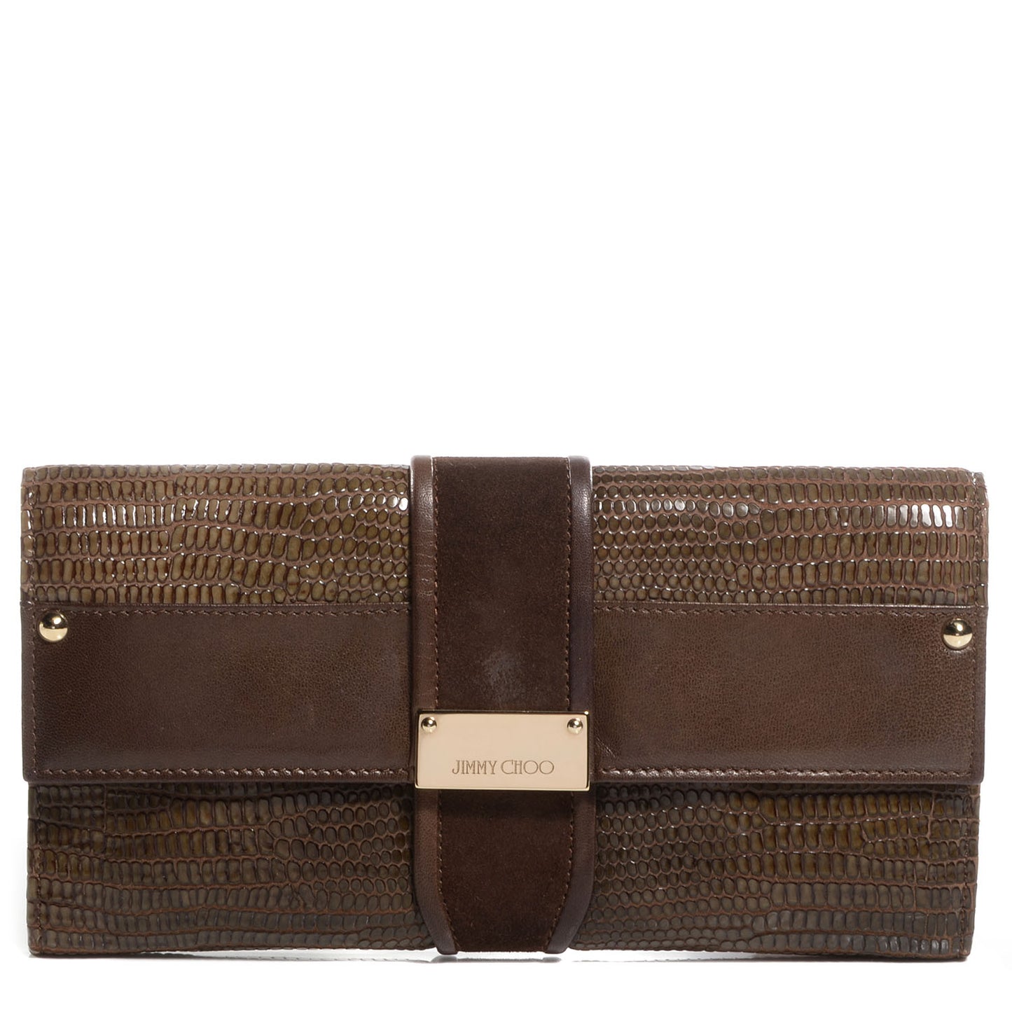 Lizard Embossed Reese Clutch