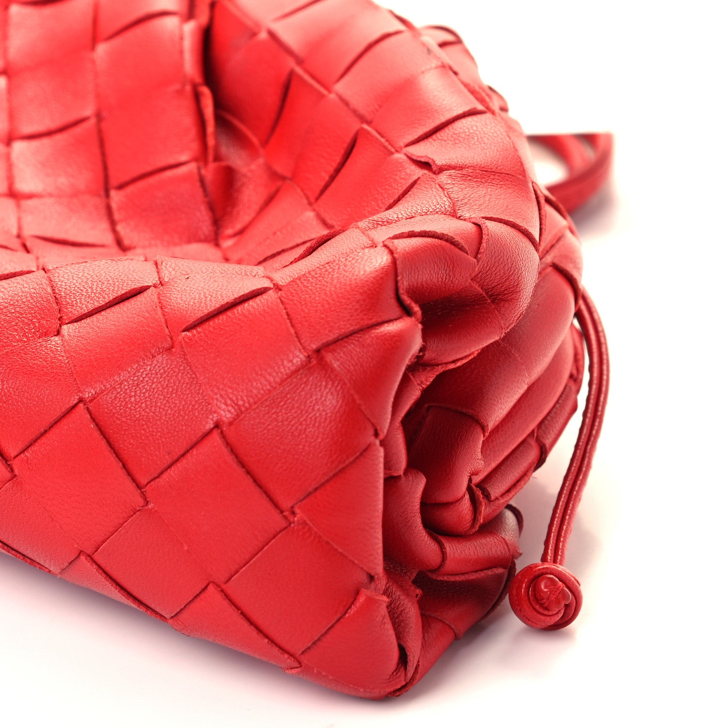 Bottega Veneta Nappa Intrecciato The Mini Pouch Bright Red 11 of 11