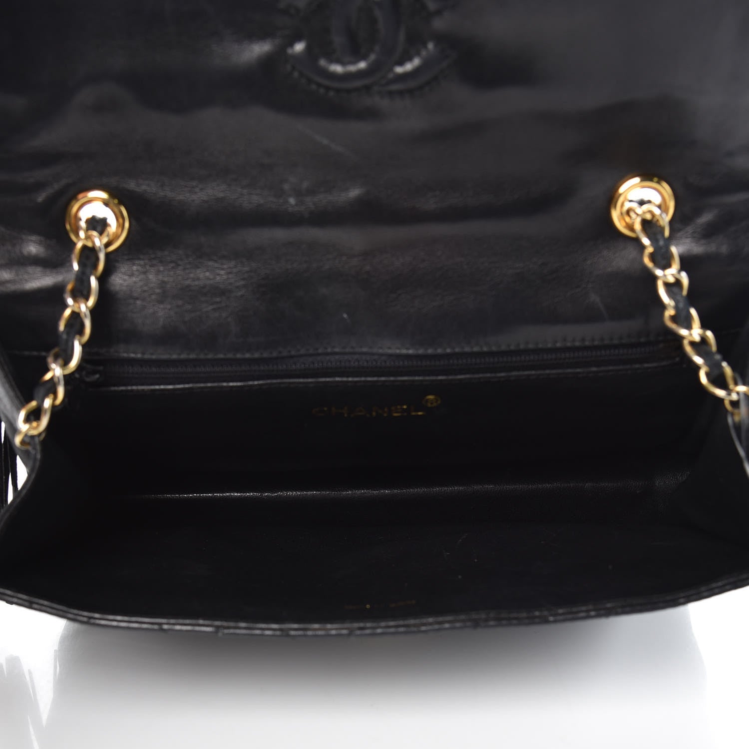 Chanel Lambskin Quilted Tassel Shoulder Flap Bag Black 5 of 15