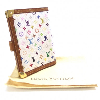 Louis Vuitton Monogram Multicolor Small Ring Agenda Cover White 4 of 9
