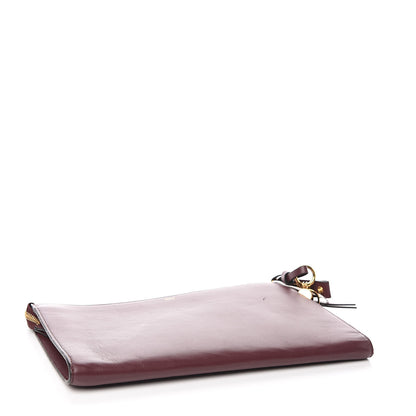 Chloe Calfskin Flat Pouch Clutch Brown 4 of 8