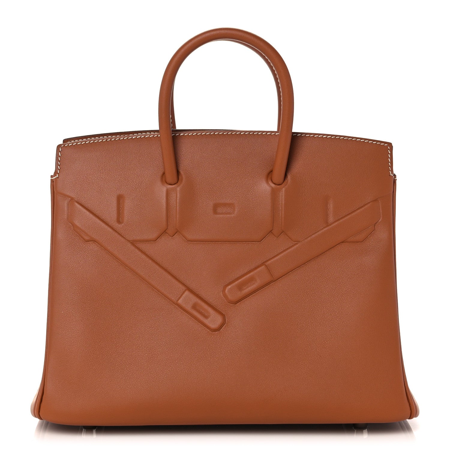 Hermes Swift Birkin Shadow 25 Gold 1 of 26