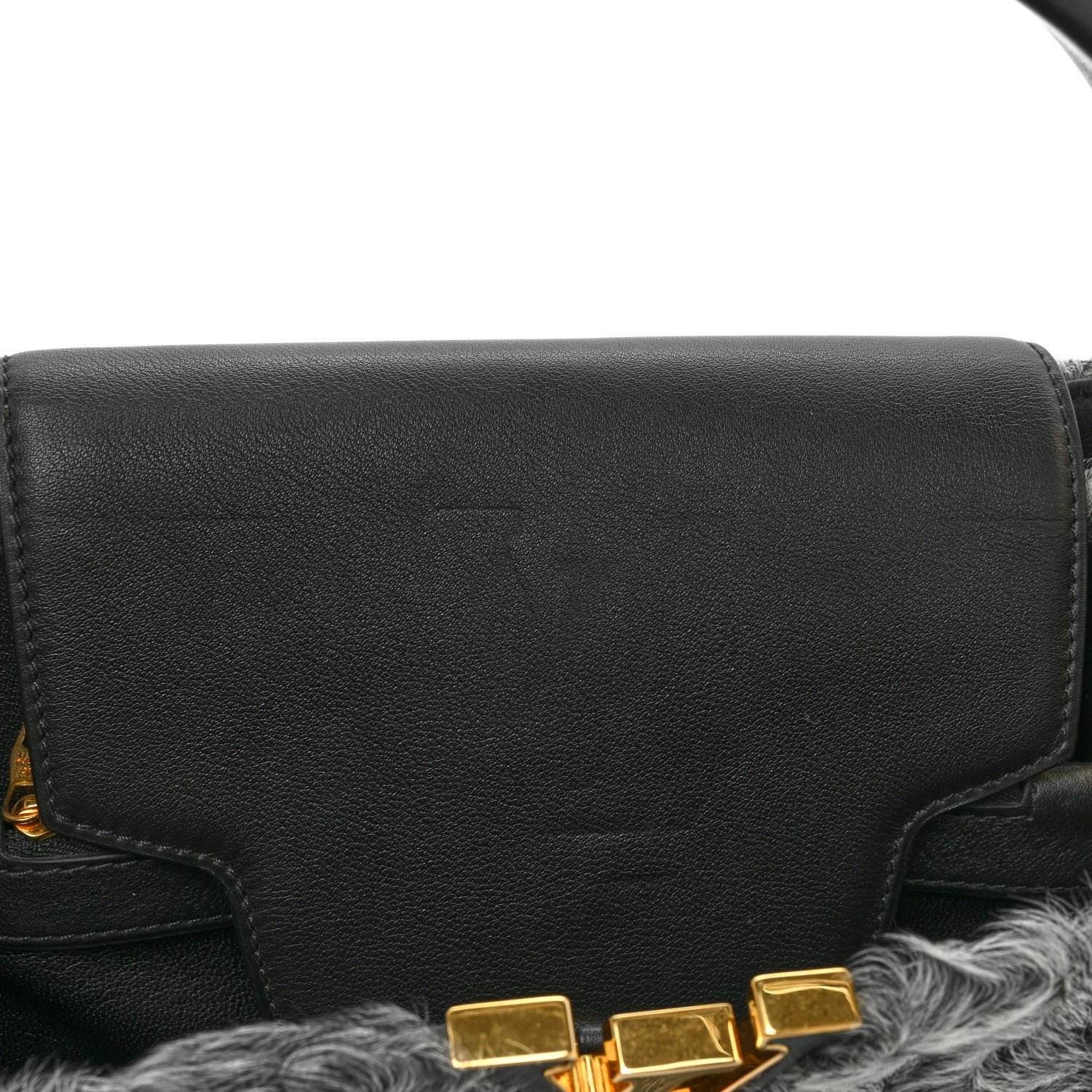 Louis Vuitton Astrakhan Capucines MM Gray 10 of 12