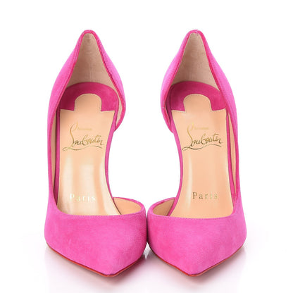 Christian Louboutin Suede Iriza 100 Pumps 35 Pink 2 of 8