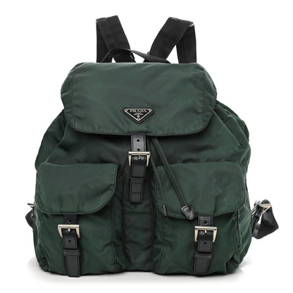 Prada Nylon Vela Backpack Green 1 of 14