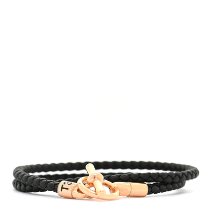 Hermes Swift Double Tour Glenan Bracelet T3 Black 1 of 7