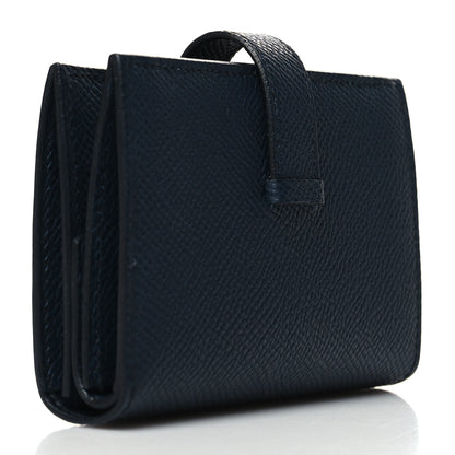 Hermes Epsom Mini Bearn Wallet Bleu Indigo 3 of 10