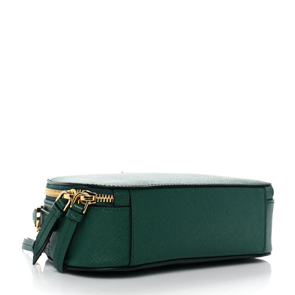 Prada Saffiano Lux Odette Crossbody Green 3 of 9