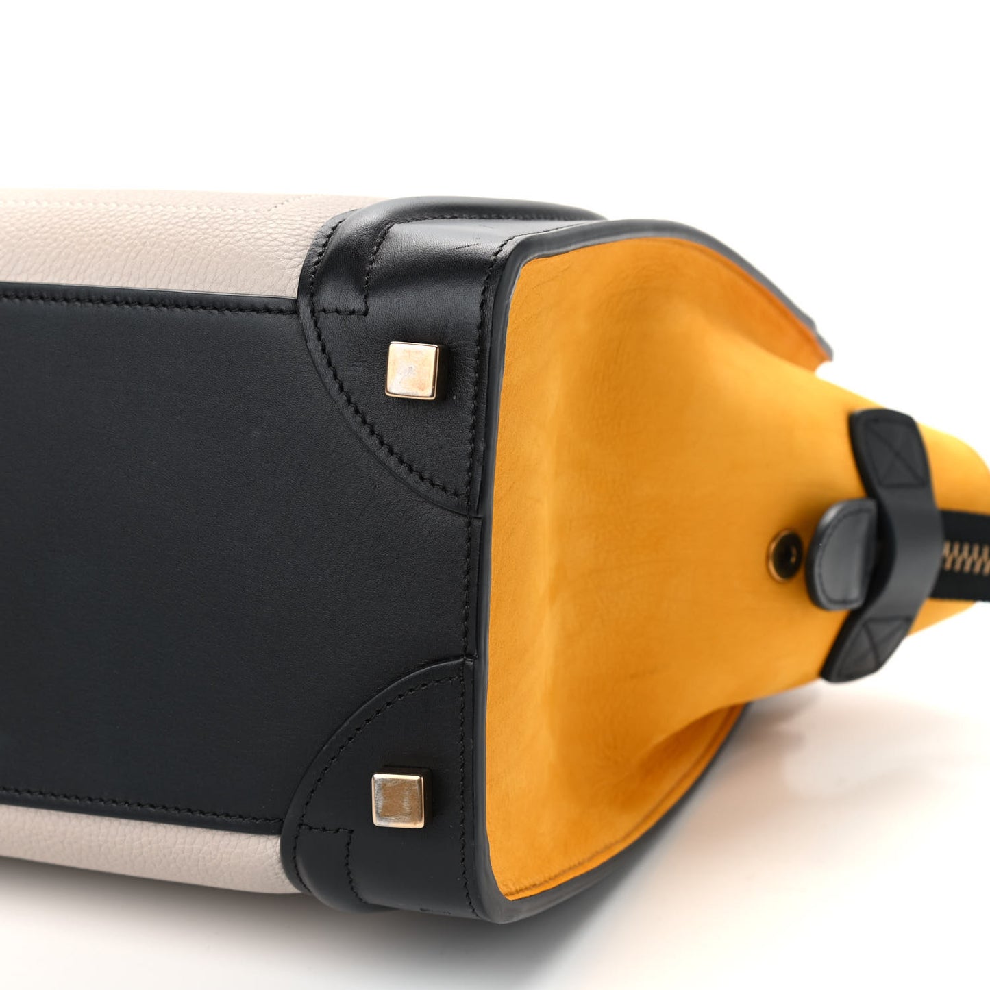 Baby Grained Calfskin Nubuck Micro Tri-Color Luggage Desert