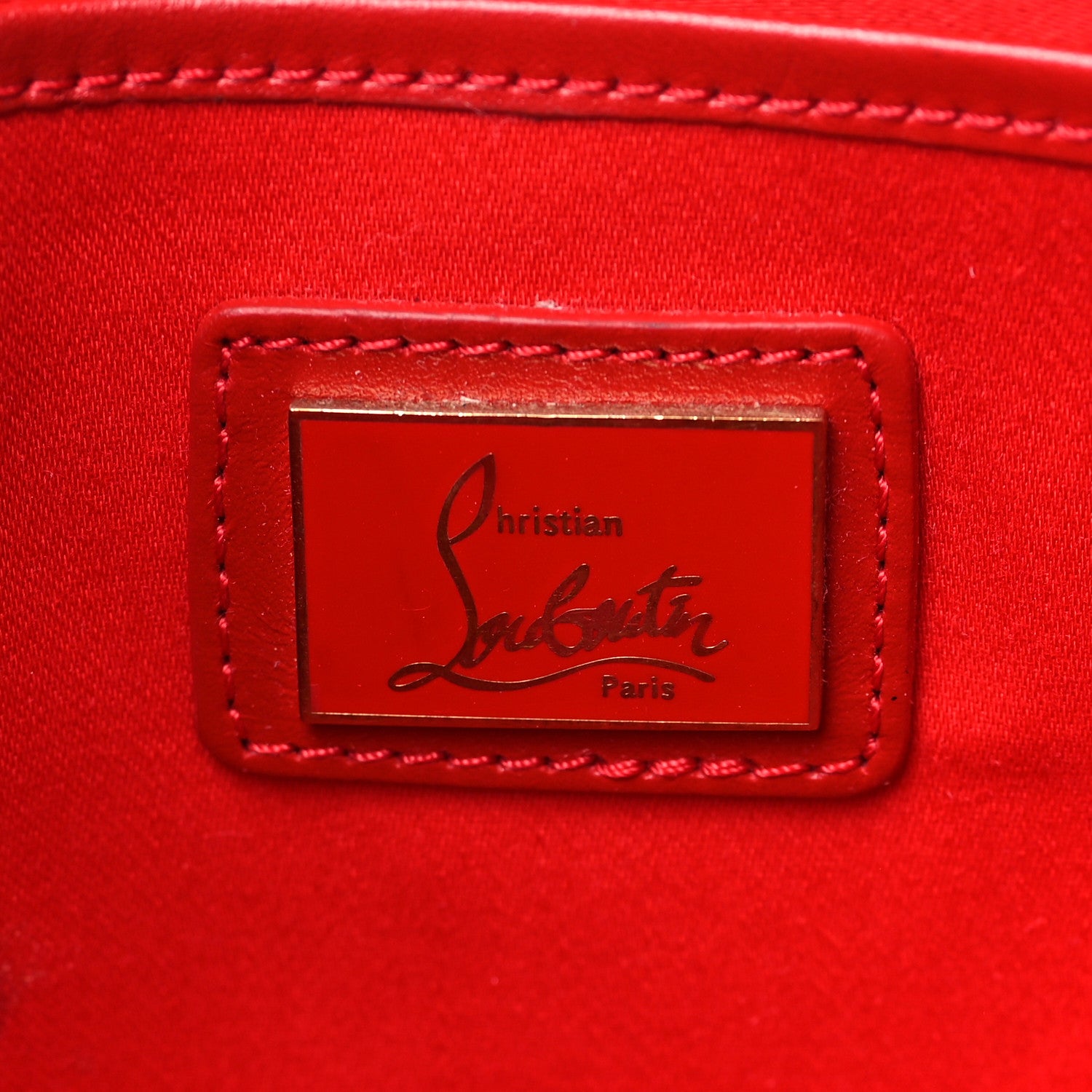 Christian Louboutin Patent Scarabe Loubiposh Spikes Chain Clutch Ocean Amazon 6 of 11