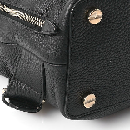 Valentino Garavani Pebbled Calfskin Rockstud Drawstring Backpack Black 9 of 11