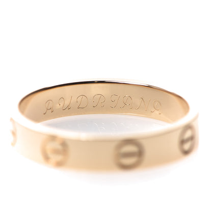 Cartier 18K Yellow Gold 3.5mm LOVE Wedding Band Ring 52 6 4 of 5