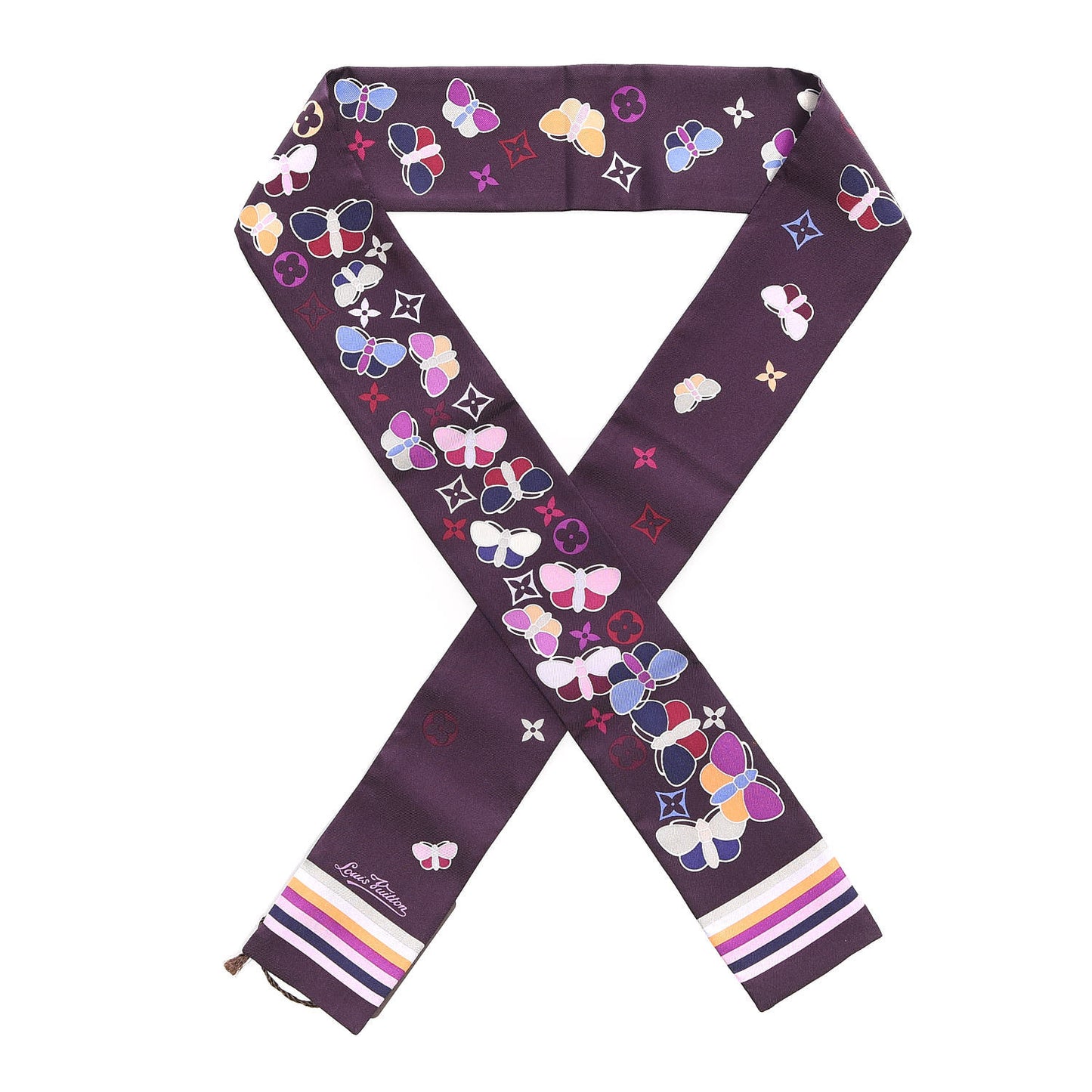 Silk Papillon Butterfly Bandeau Violet