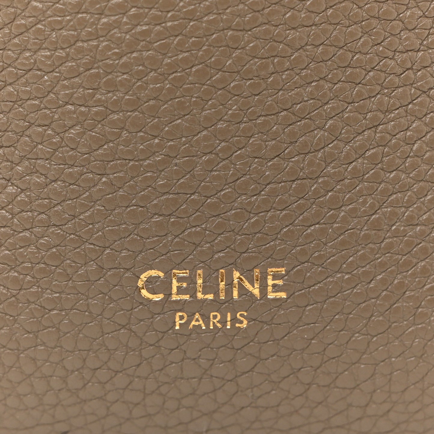 Soft Grained Calfskin Small Sangle Bucket Bag Taupe