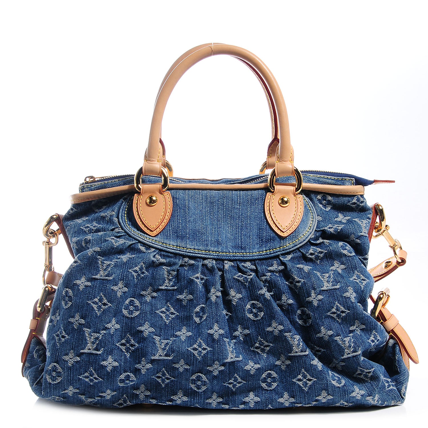 Louis Vuitton Denim Neo Cabby MM Blue 1 of 7