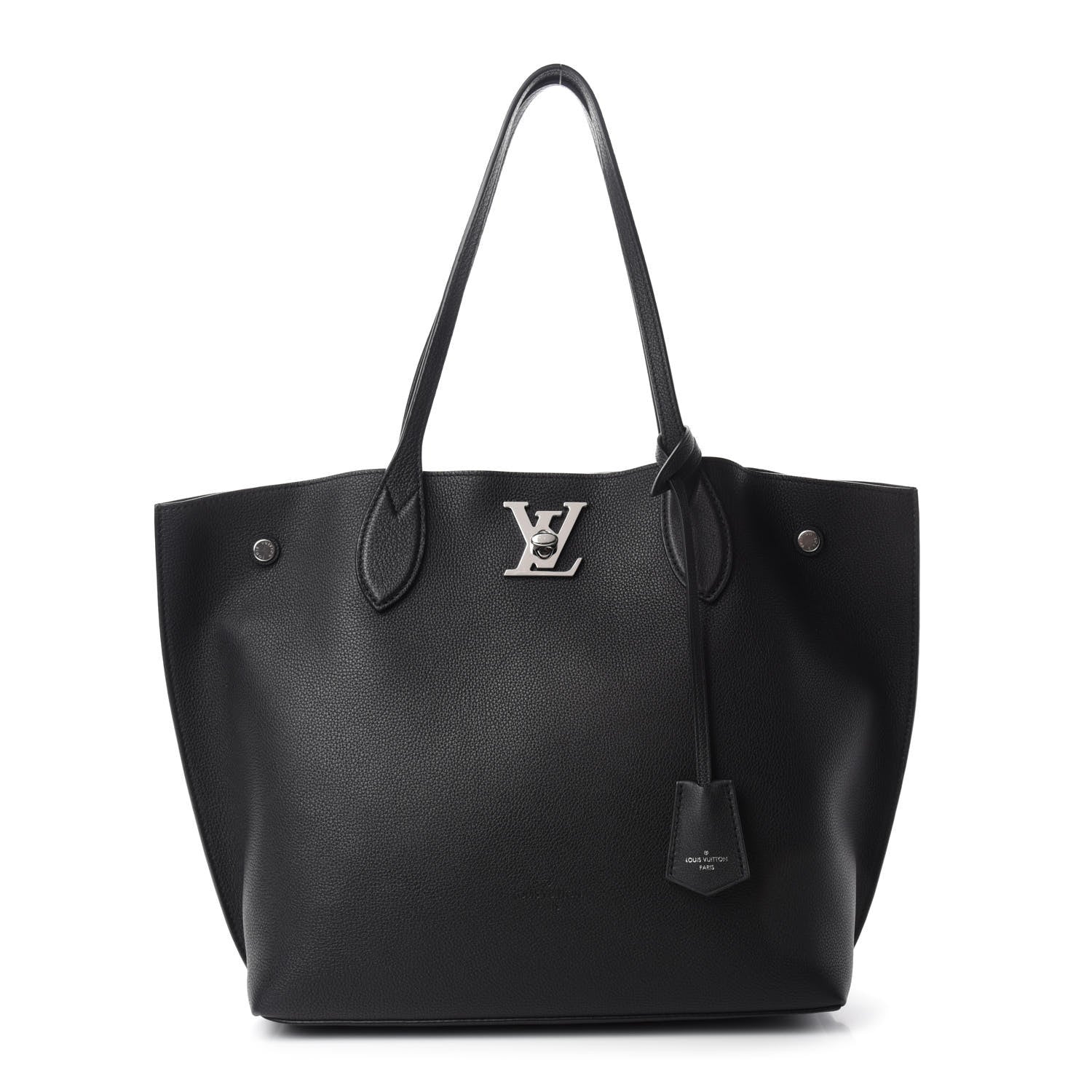Louis Vuitton Calfskin Lockme Go Tote Black 1 of 11