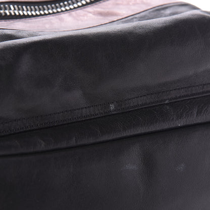 MCM Calfskin Tumbler Colorblock Backpack Bronze Copper Black 10 of 12