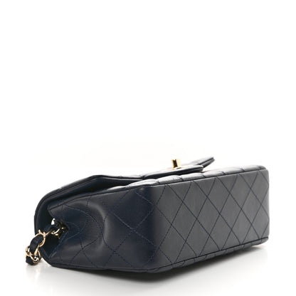 Chanel Lambskin Quilted Mini Rectangular Flap Dark Blue 4 of 10