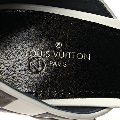 Louis Vuitton Calfskin Monogram Damier Tressage Matchmake Cross Sandals 40 White 8 of 8