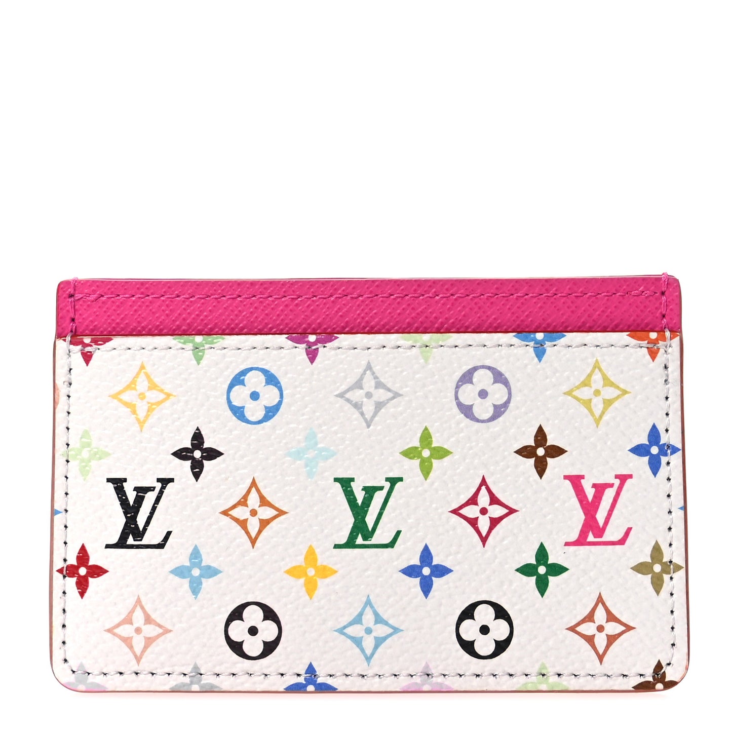 LV X TM Monogram Multicolor Card Holder Kawaii Pink