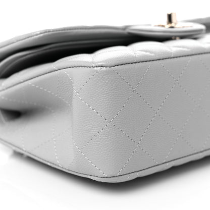 Chanel Caviar Quilted Small Double Flap Grey 8 of 11