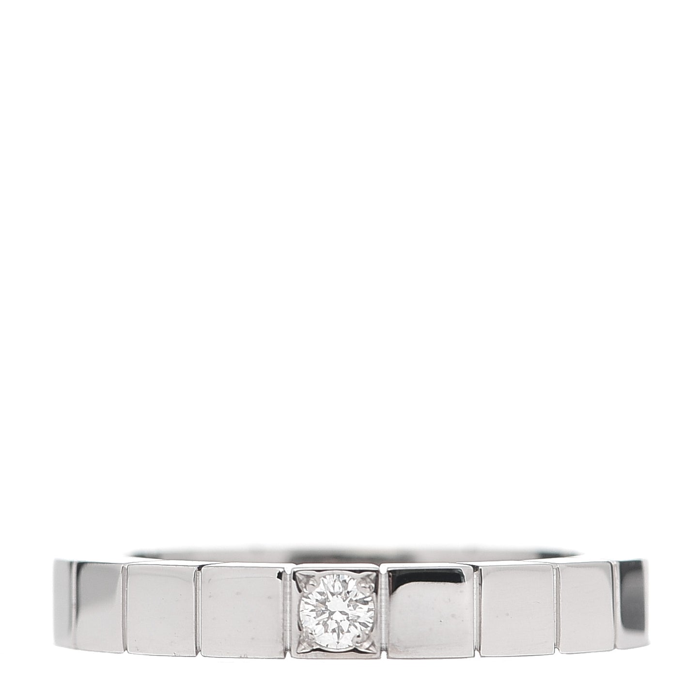 18K White Gold Diamond Lanieres Ring 49 4.75