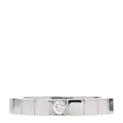 Cartier 18K White Gold Diamond Lanieres Ring 49 4.75 1 of 4