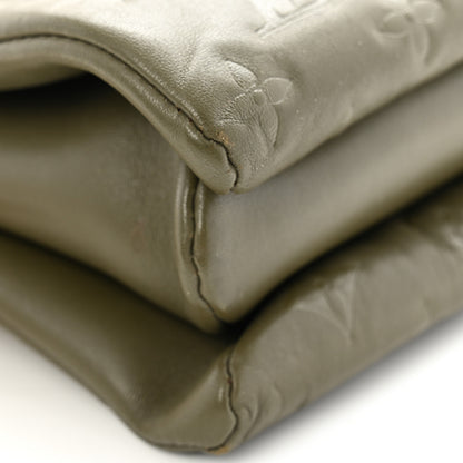 Louis Vuitton Lambskin Embossed Monogram Coussin MM Khaki 12 of 13