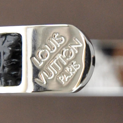 Louis Vuitton Mens Damier Embossed Leather Palladium Soho Bracelet 5 of 5