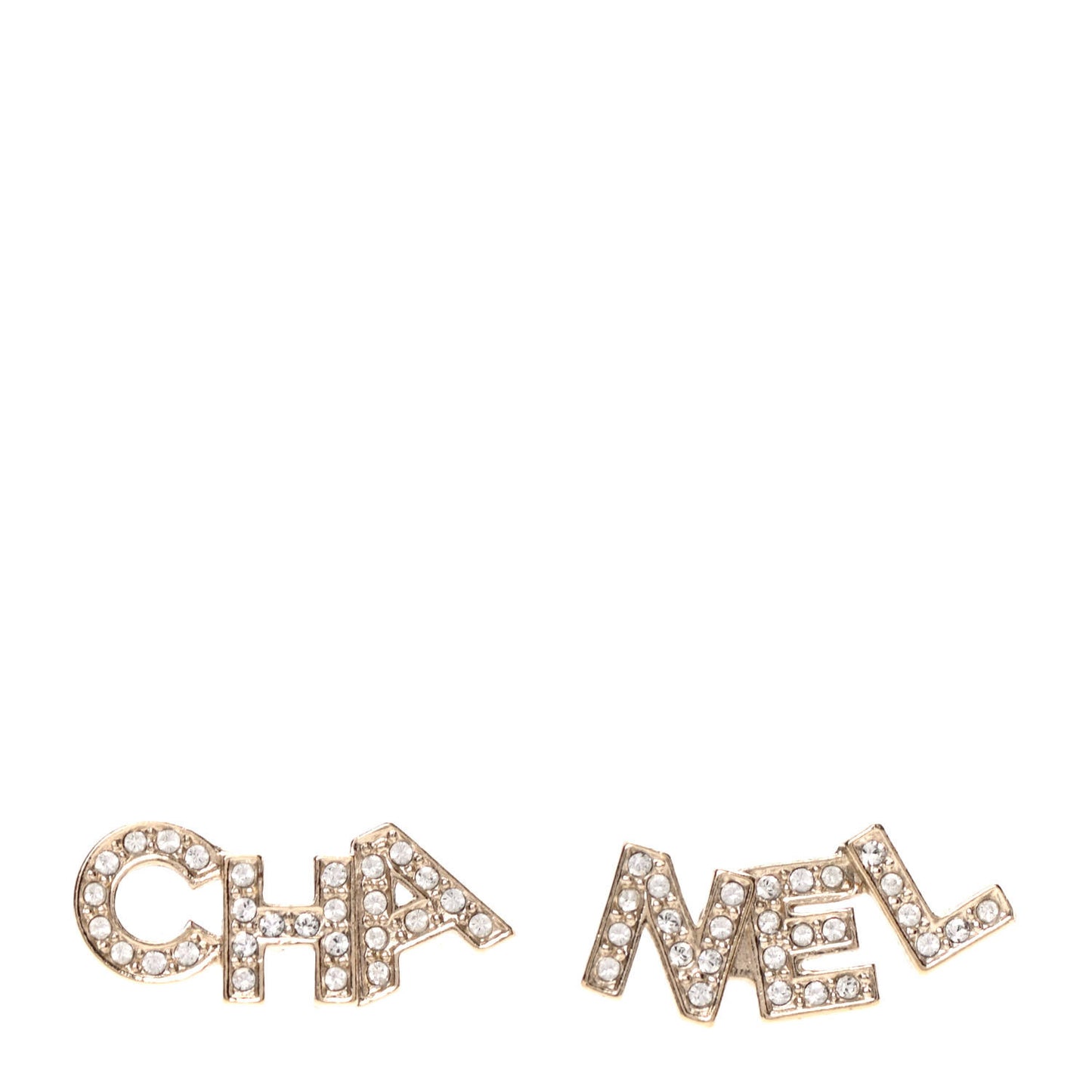 Crystal Pearl Signature Stud Earrings Gold