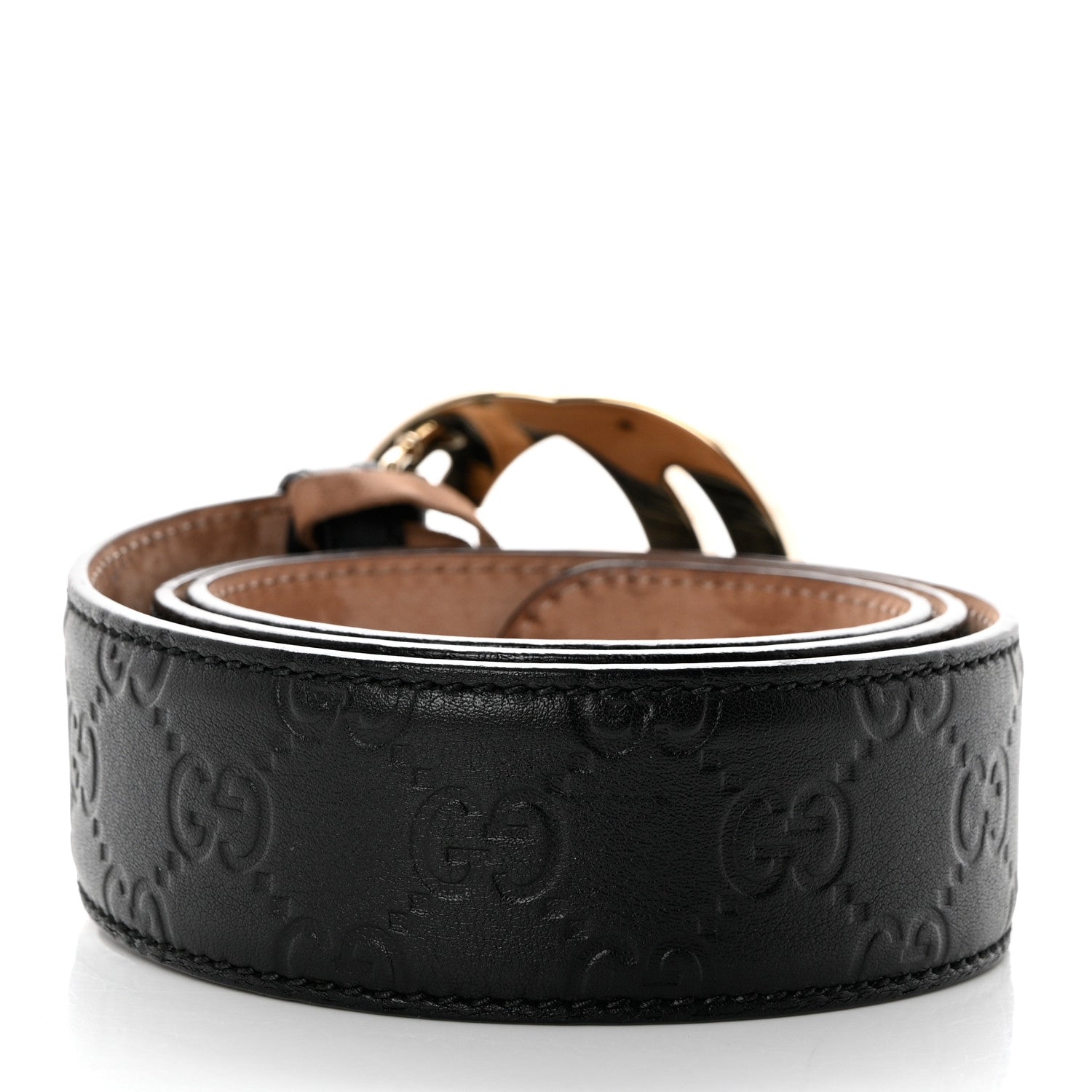 Gucci Guccissima Interlocking G 40mm Belt 80 32 Black 2 of 7