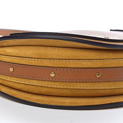 Chloe Calfskin Suede Small Pixie Bag Mustard Brown 9 of 10