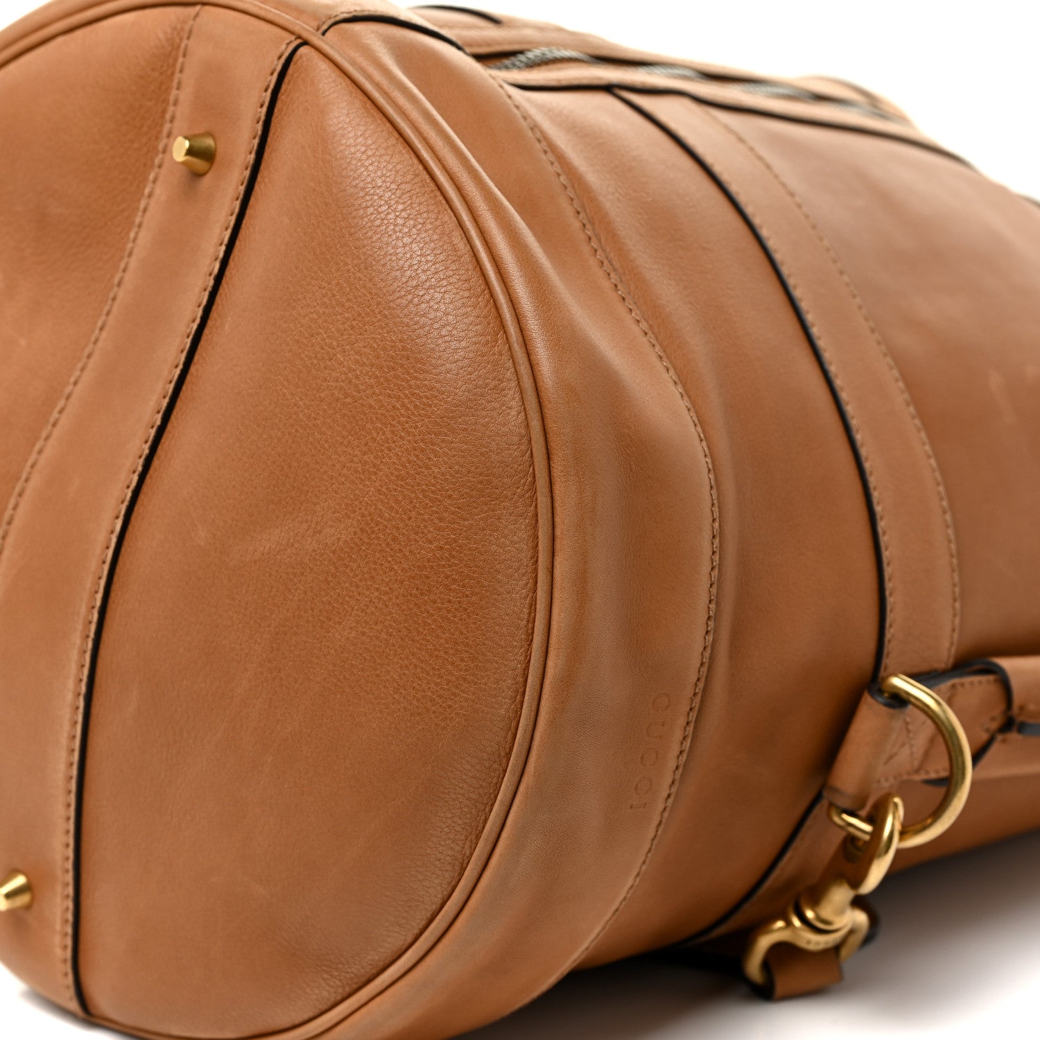 Gucci Soft Washed Calfskin Sling Duffle Biscotto 9 of 19