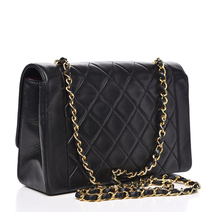Chanel Lambskin Quilted Medium Single Flap Black 3 of 16