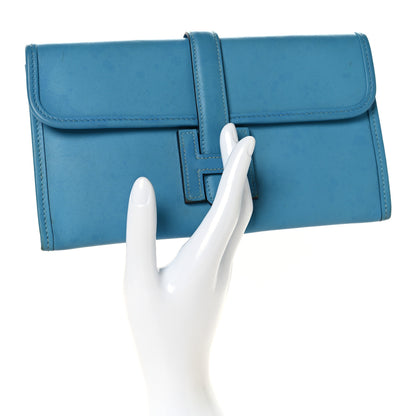 Hermes Swift Verso Jige Duo Clutch Bleu Du Nord Vert Verone 2 of 13
