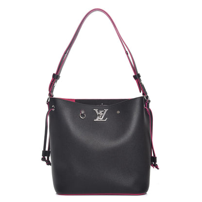 Louis Vuitton Calfskin Lockme Bucket Black 1 of 7