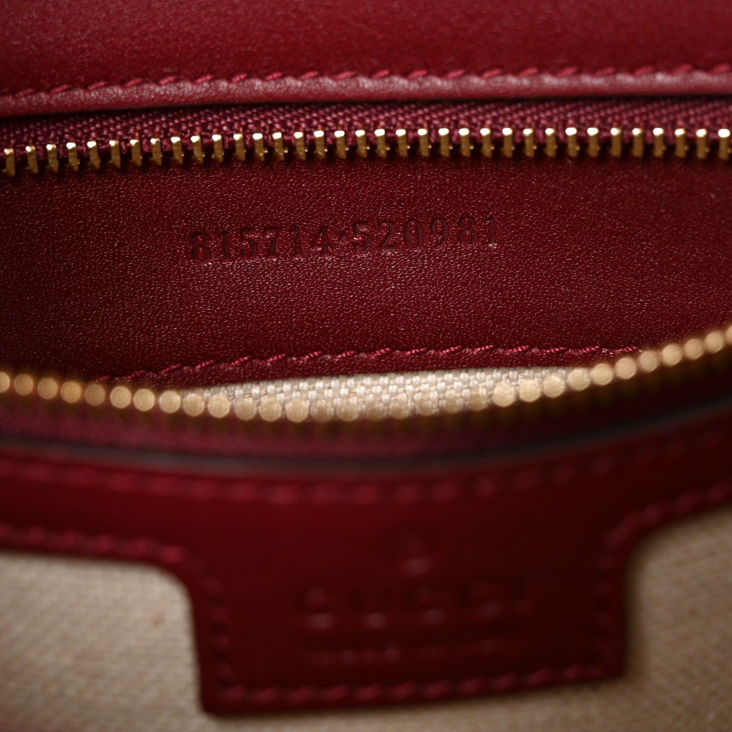 Gucci Roxy Calfskin Medium Blondie Top Handle Bag Rosso Ancora 6 of 10