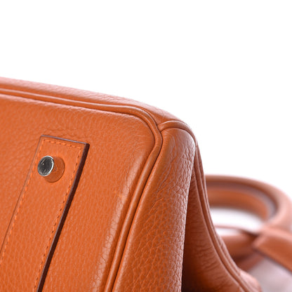 Hermes Taurillon Clemence JPG Birkin 42 Orange 10 of 12