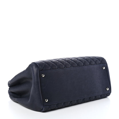 Chanel Caviar Quilted Large Just Mademoiselle Navy 3 of 4