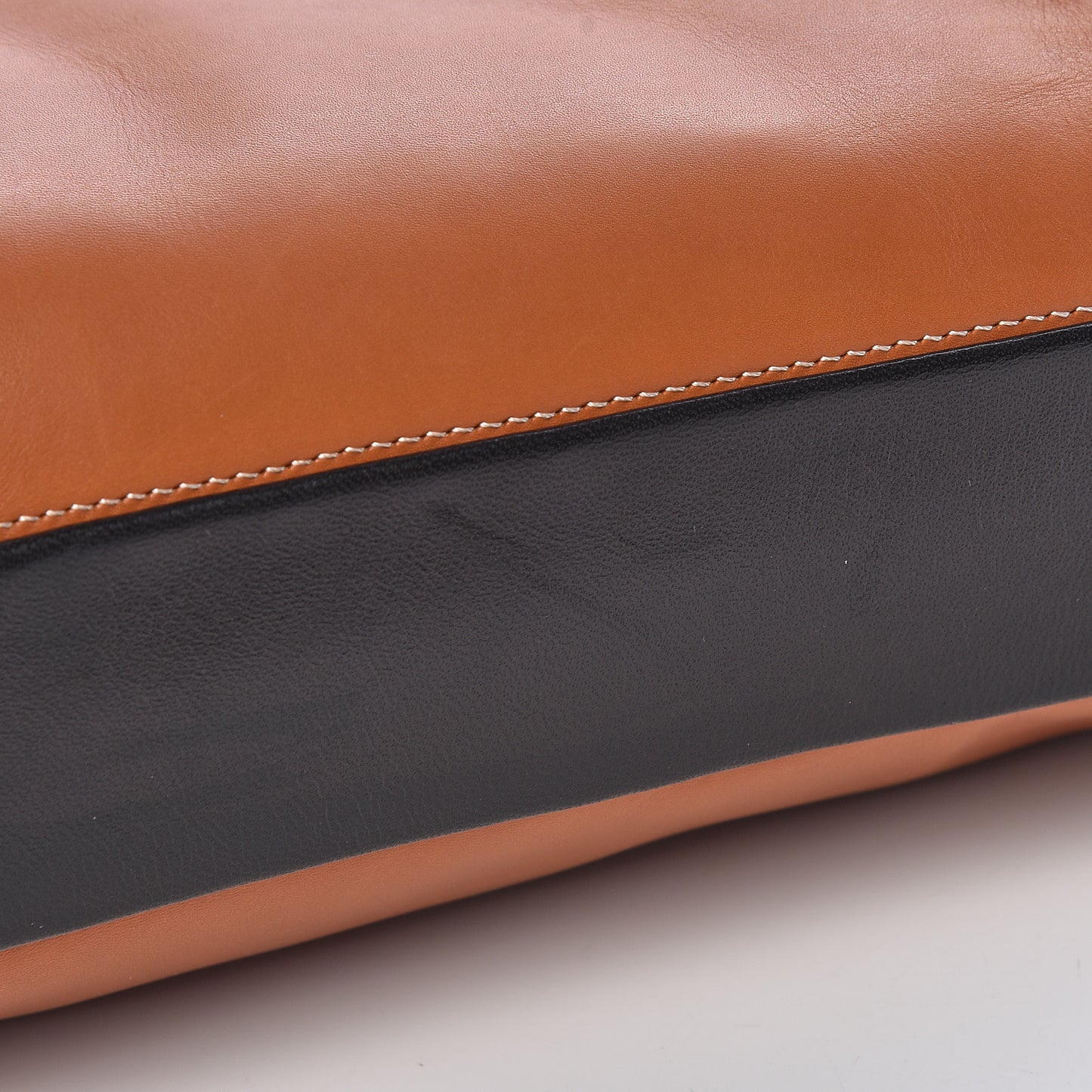 Lambskin Calfskin Band Twisted Cabas Tan