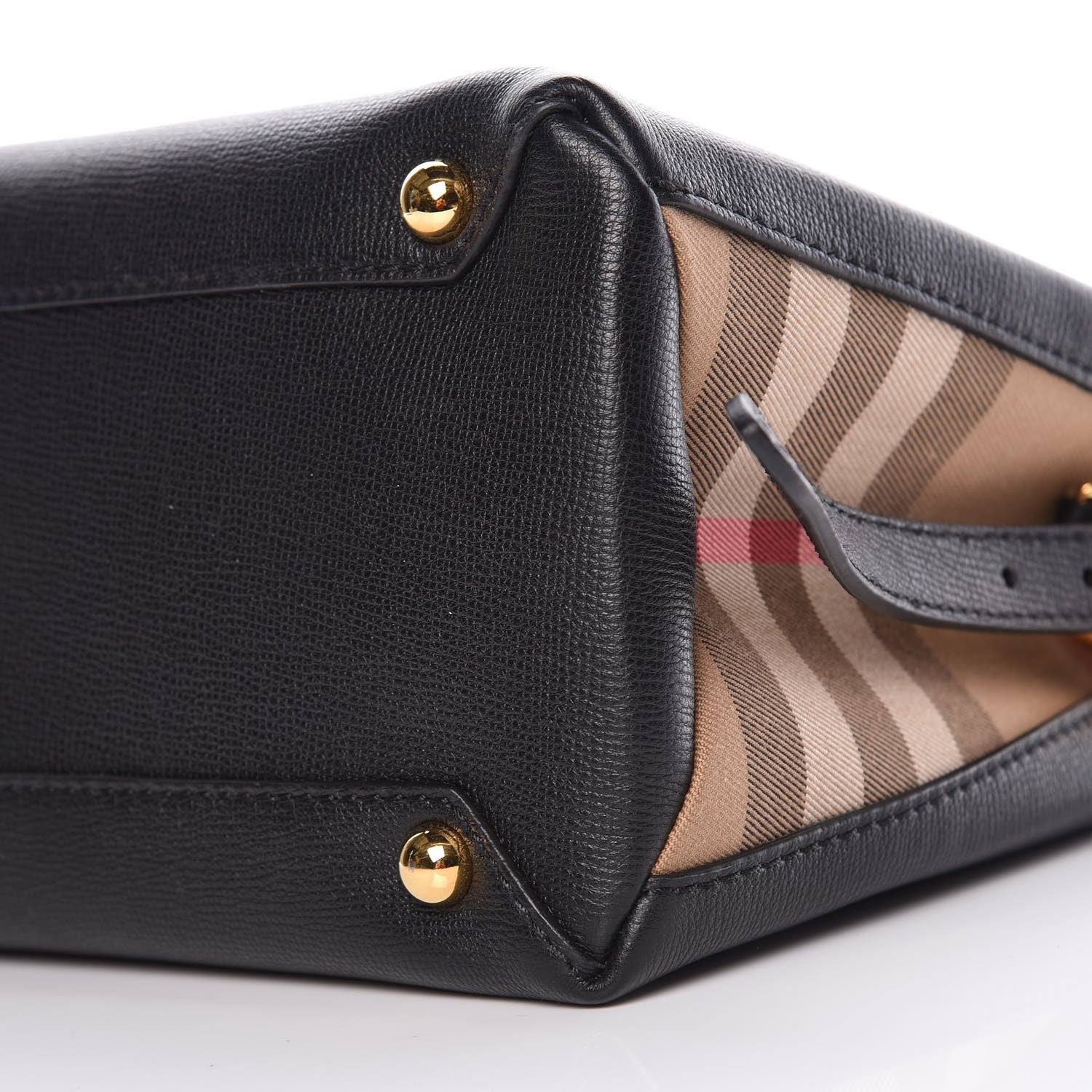 Burberry Derby Calfskin House Check Medium Camberley Black 11 of 11