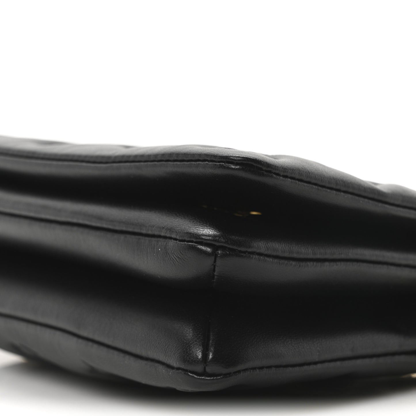 Lambskin Embossed Monogram Pochette Coussin Black