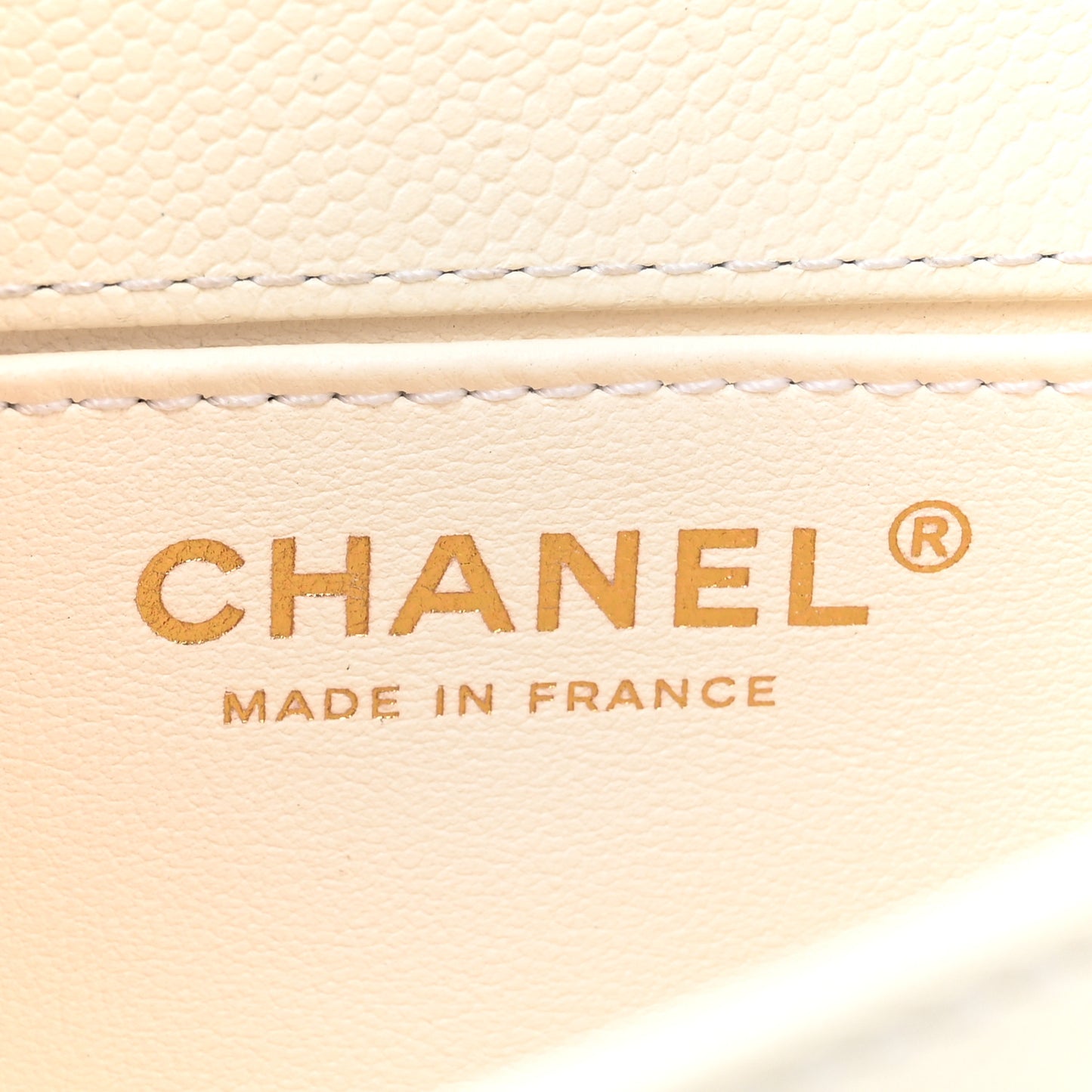 Caviar Quilted Small Boy Messenger Bag White