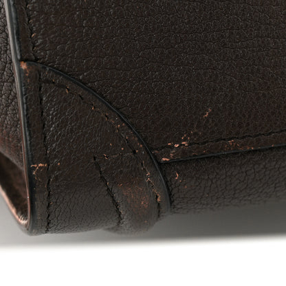 Celine Drummed Calfskin Nano Luggage Brown 20 of 20