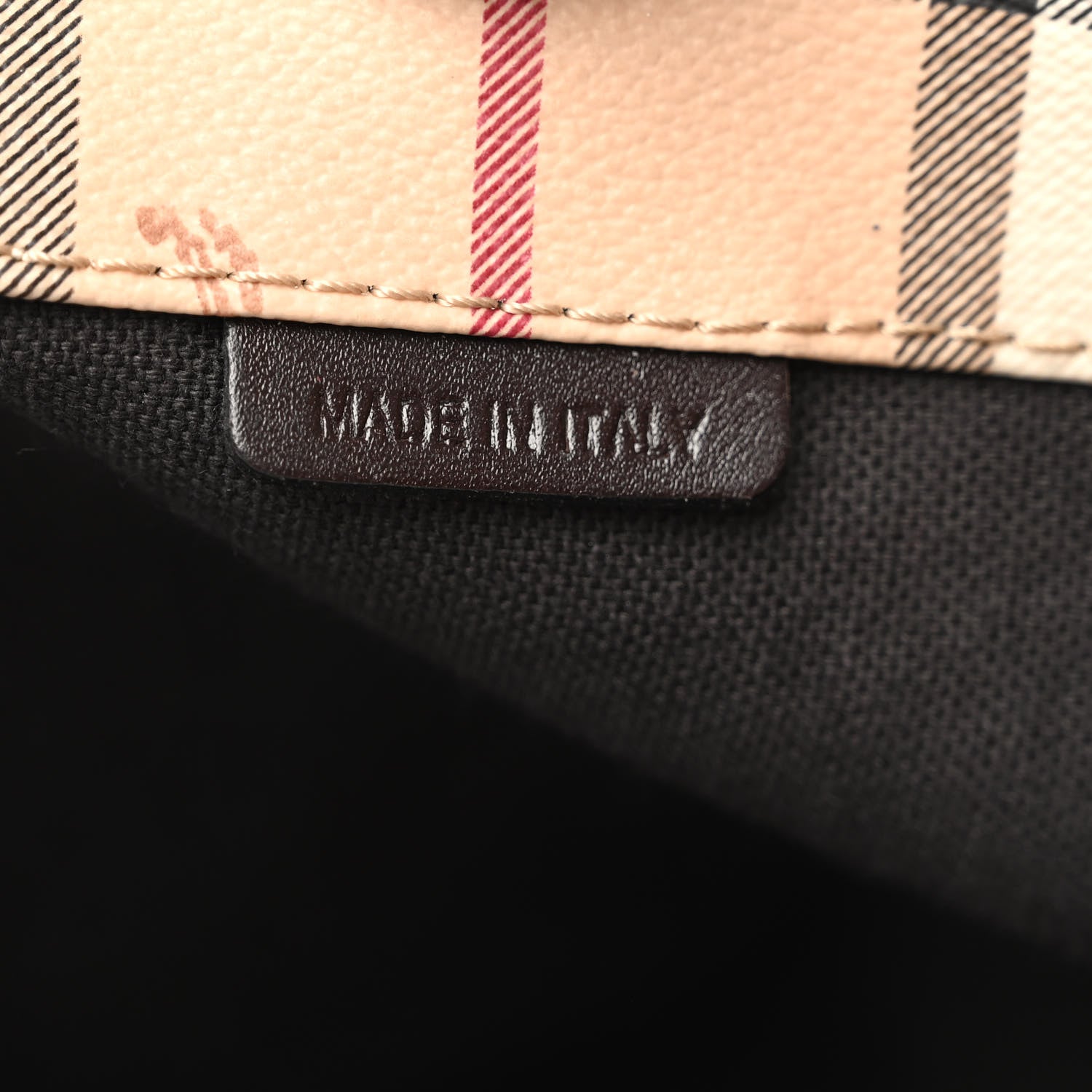 Burberry Haymarket Check Large Canterbury Tote Brown 7 of 11